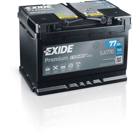 tudor 77ah 760a|EXIDE EA770 Battery 12V 77Ah 760A B13 Lead.